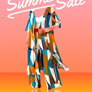 NWT kimono with pant